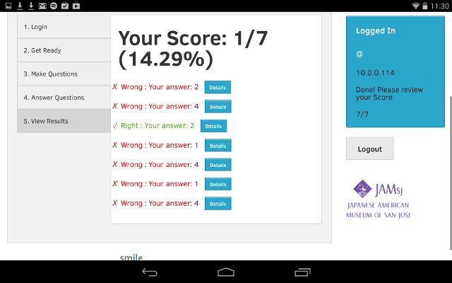 SMILE Student - Results